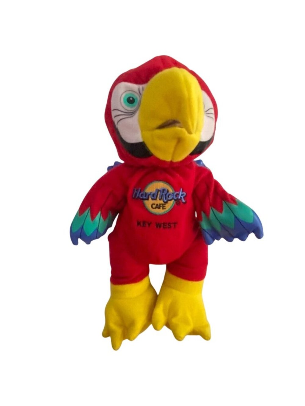 Vintage Hard Rock Cafe Key West Bear Dressed Like A Parrot-11 In-GUC